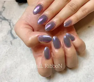 ネイル ネイルリボン 受付スタッフのネイルデザイン