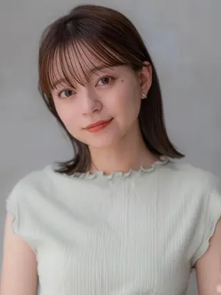 ミディアム カラー 韓国レイヤー🇰🇷 韓国研修◎渋谷カイトのヘアスタイル