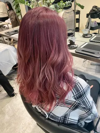 ロング カラー M IIのヘアスタイル