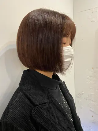 ショート カラー ヘアアレンジ satsuki 暖色・ブラウンカラーのヘアスタイル