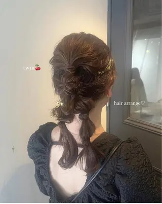 ロング 光本 杏のヘアスタイル