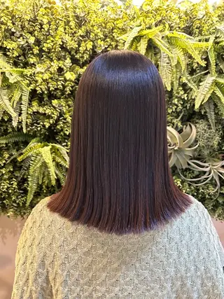 ミディアム 水谷 菜央のヘアスタイル