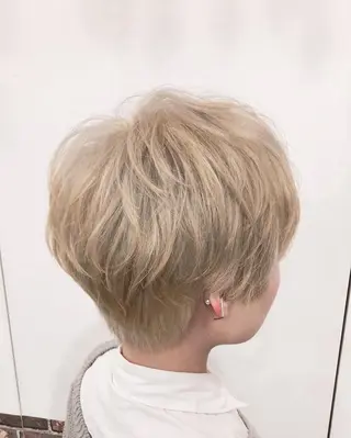 ショート カラー 🟦西荻窪メンズ特化 美容師🟦Yu-Jiのヘアスタイル