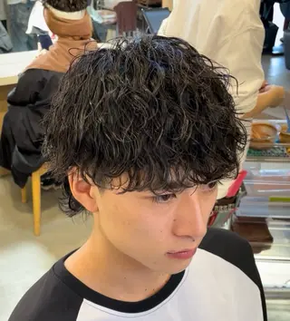 パーマ 八十川 佑斗のヘアスタイル