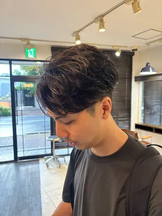 ショート メンズパーマ/ 上原琉介のヘアスタイル