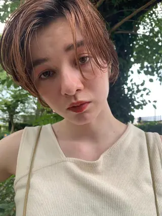 ショート カラー パーマ ヘアアレンジ メンズ キッズ ネイル "オトナ髪”/ LAKA TOCCAのヘアスタイル