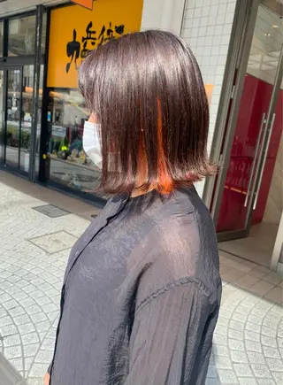 ミディアム みなもと ちはるのヘアスタイル