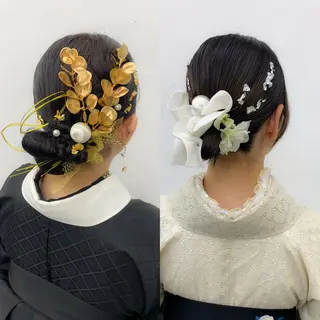 ロング 卒業式ヘアセット🎀 ヘアアレンジのヘアスタイル