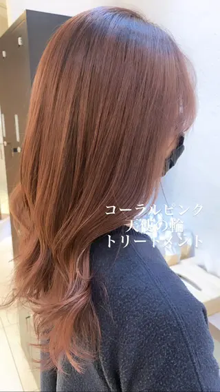 セミロング カラー 似合わせカラー/艶 髪質改善/ヨシザキのヘアスタイル