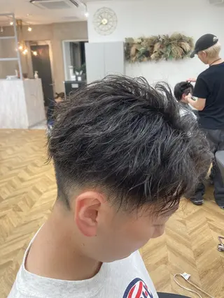 ショート カラー メンズ 🍎ハッシュカット× 髪質改善🍎カイトのヘアスタイル