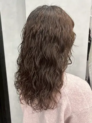 ロング パーマ ハイトーン/韓国風/ 艶髪/吉祥寺のヘアスタイル