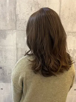 ミディアム カラー いけだ さやかのヘアスタイル