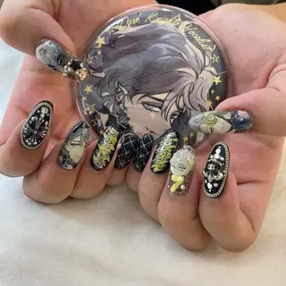 ロング 池袋痛ネイル Nok. 渡辺のネイルデザイン