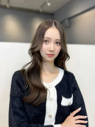 セミロング カラー 🦋韓国系指名No1 店長/圓山 祐也🦋のヘアスタイル