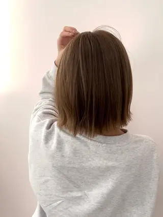 ミディアム カラー パーマ ヘアアレンジ 髪質改善SALON MIST＋所属・阪神尼崎駅徒歩2分 半個室サロン　小田稔のヘアスタイル