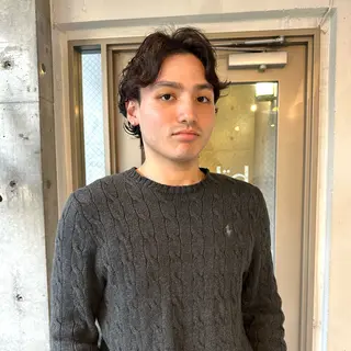 ショート パーマ メンズ 🌈圧倒的デザイン パーマ　関和希のヘアスタイル