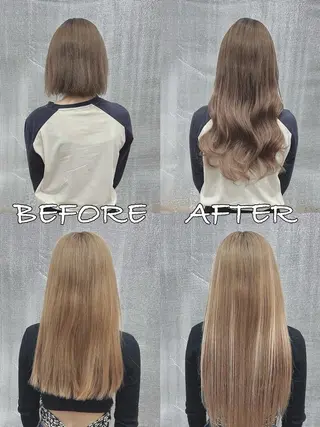 ロング カラー ヘアアレンジ LIP 大阪本店 エクステ 堀谷和孝のヘアスタイル