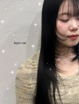 ロング CIEL 難波店所属・🎀透明感/レイヤ ー/Kotona🎀のヘアスタイル