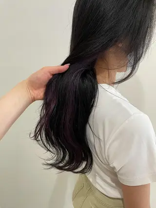 ロング カラー 🤍似合わせパーマ 奥田沙耶🫧のヘアスタイル