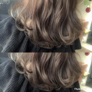 セミロング カラー 北條 優輝のヘアスタイル