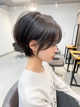 ショート neaf六本木所属・韓国風レイヤー ショート/犬塚 優介のヘアスタイル