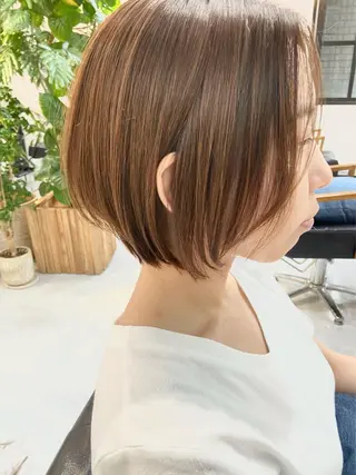 ショート カラー 田中 あやなのヘアスタイル