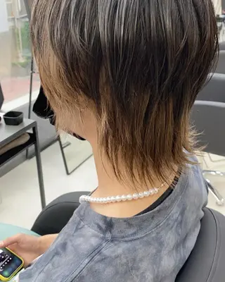 カラー メンズ まつ毛パーマ専門 茉里のヘアスタイル