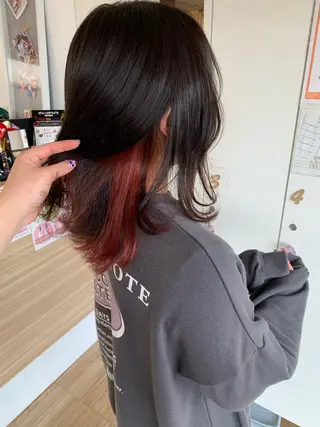 セミロング カラー 🫧ウルフカット/ 畑中結衣🫧のヘアスタイル