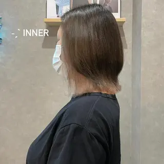 ミディアム カラー はちすか るかのヘアスタイル