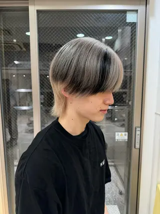 カラー メンズ レイヤーカット ベージュ/KANAのヘアスタイル