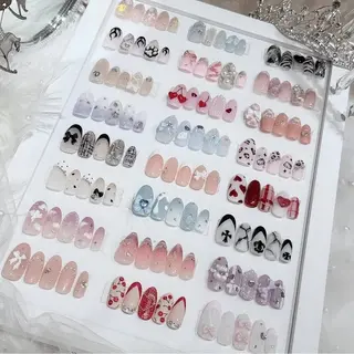 ネイル 倫実/スカルプ /ガーリー/個性派のネイルデザイン