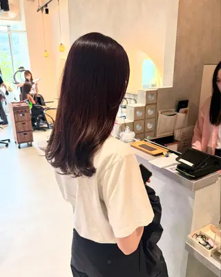 セミロング 大久保 愛のヘアスタイル