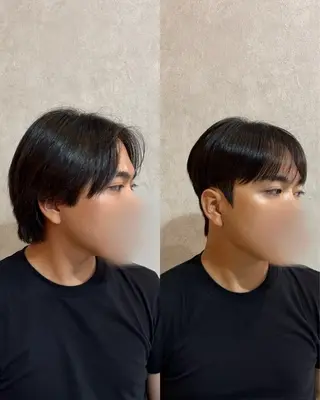 ショート パーマ メンズ 韓国メンズヘア/ ダウンパーマ/歩夢のヘアスタイル