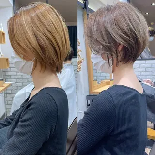 ショート カラー 🫧安野祥華 銀座大人ショート🫧のヘアスタイル