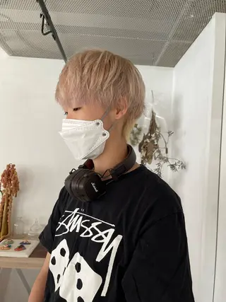 カラー メンズ ボブ/レイヤー /河内温太のヘアスタイル