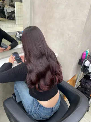 ロング カラー ヘアアレンジ 💗横浜美容室 💗HARUNAのヘアスタイル