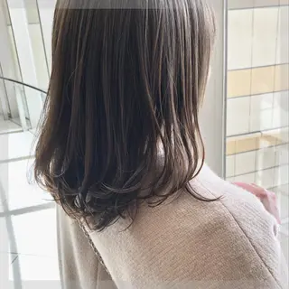 セミロング 韓国ヘア 🇰🇷 RUKA 🩵🤍のヘアスタイル