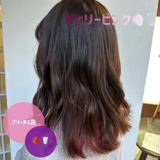 カラー 🍊暖色/ボブ chihiro🌼ོのヘアスタイル
