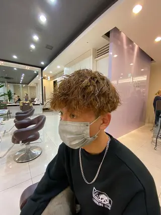 ショート パーマ メンズ メンズサロン/戸塚駅 東口3分/冨田大輝のヘアスタイル