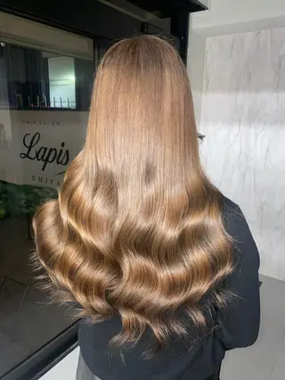 ロング カラー Lapis大宮所属・Lapis 莉穂のヘアスタイル