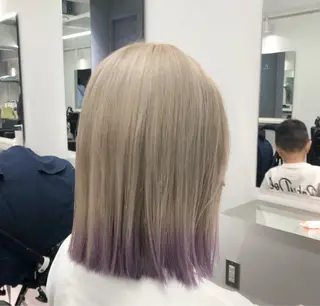 ミディアム カラー 矢島颯哉/ハイトーン ブリーチカラー💎のヘアスタイル