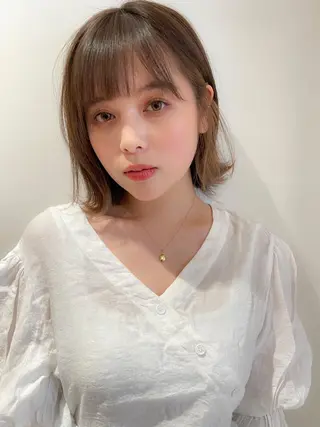 ショート カラー パーマ ヘアアレンジ VIVIE【ヴィヴィ】所属・髪質改善/韓国風 レイヤー/田村祐樹のヘアスタイル