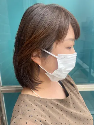 ショート カラー パーマ ヘアアレンジ メンズ キッズ ネイル アイブロウ times salon名駅所属・久木原 ゆりのヘアスタイル