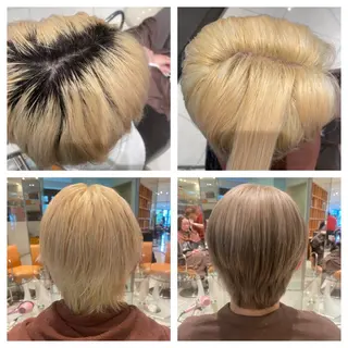 ショート カラー メンズ ダダキュービッグ 渡辺 ミウのヘアスタイル