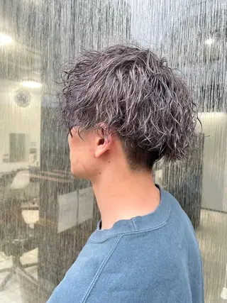 ショート カラー パーマ メンズ 齋藤成/ ECLAT HAIRのヘアスタイル