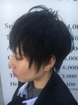 ショート 永井 大希のヘアスタイル