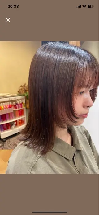 ミディアム 畝原 陽真里のヘアスタイル