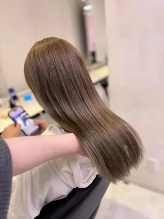 ロング カラー 💙ハイトーン韓国風 色白ヘア💙manaのヘアスタイル