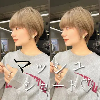 ショート カラー 縮毛/ショート/ ボブ/レイヤー/小原のヘアスタイル
