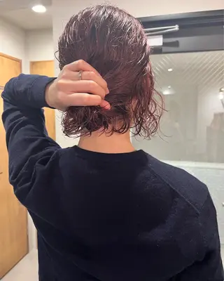 ショート パーマ ミディアムパーマ /癖毛パーマのヘアスタイル